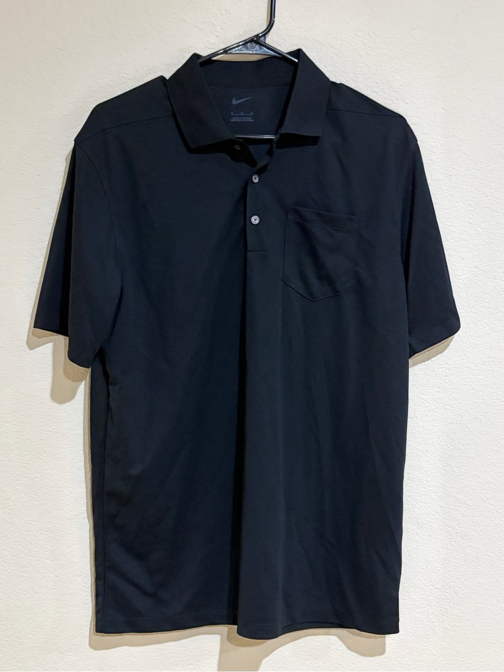 Nike Golf Men's Medium Black Dri-FIT Pocket Polo Shirt Short Sleeve NWT DC2103-0